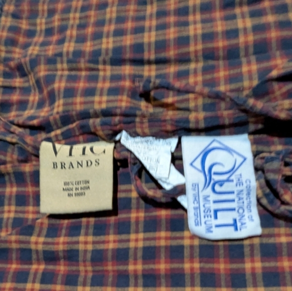 VHC Brands National Quilt Museum Kindred Stars and Bars Shams Queen 21x33 - Picture 6 of 7